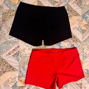 Born Primitive Black and Red Athletic Shorts